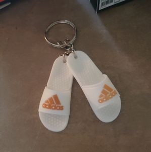 Adidas Mini Flip Flop Keychain